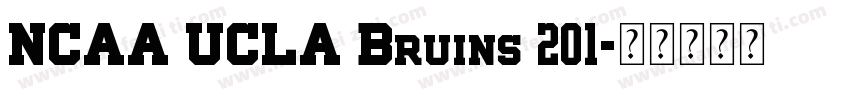 NCAA UCLA Bruins 201字体转换